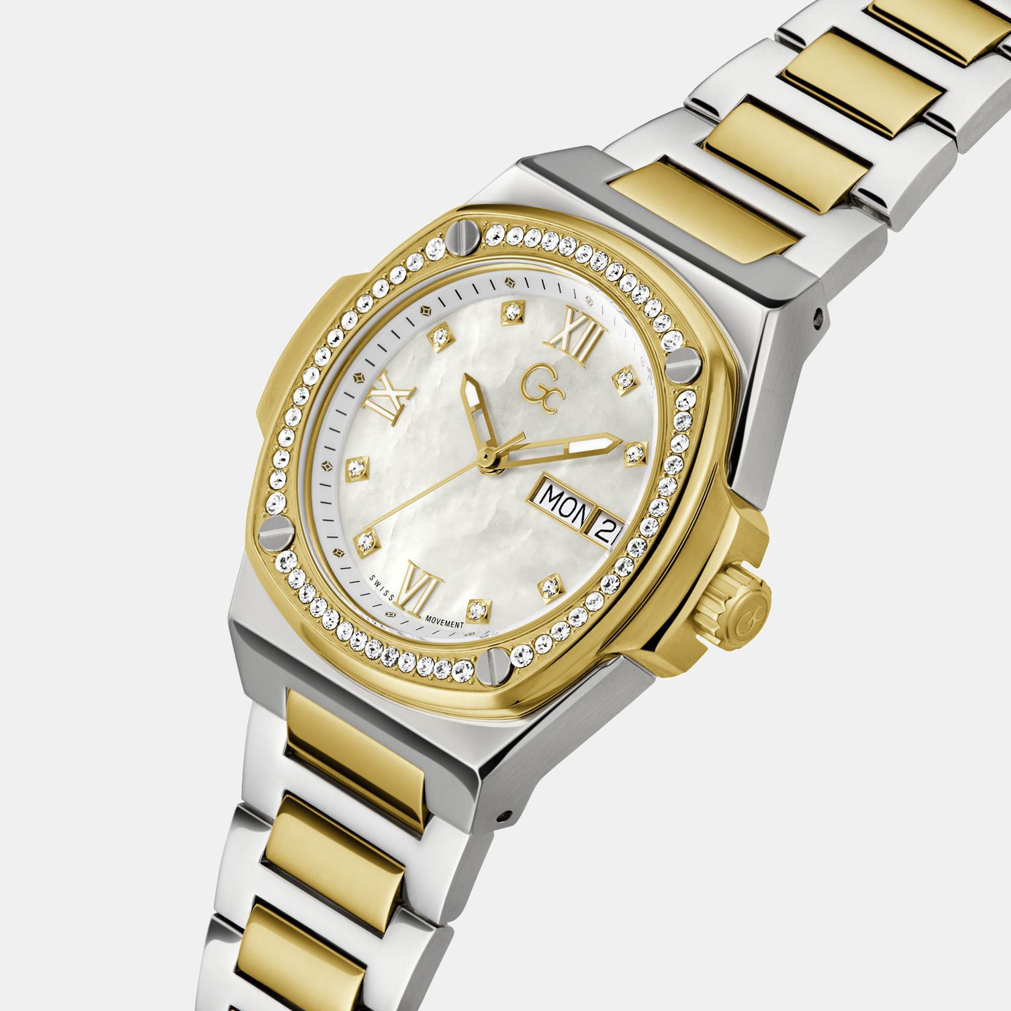 GC Women Round White watch