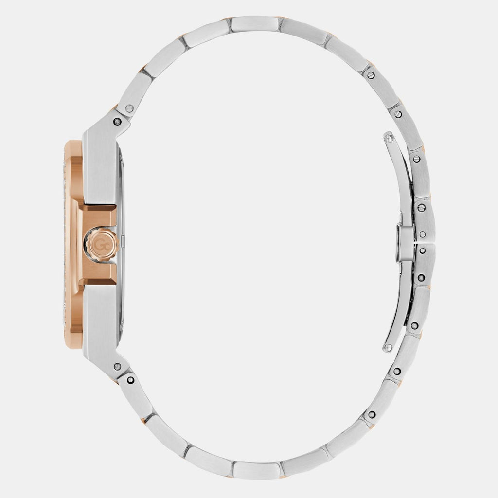 Coussin Shape Lady Women Quartz Red Dial Analog Stainless Steel Watch Y98009L3MF