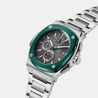 Gc Coussin Shape Women Quartz Grey Dial Chronograph Stainless Steel Watch Y99022G5MF