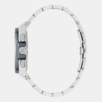 Coussin Shape Men Quartz Beige Dial Chronograph Stainless Steel Watch Y99023G1