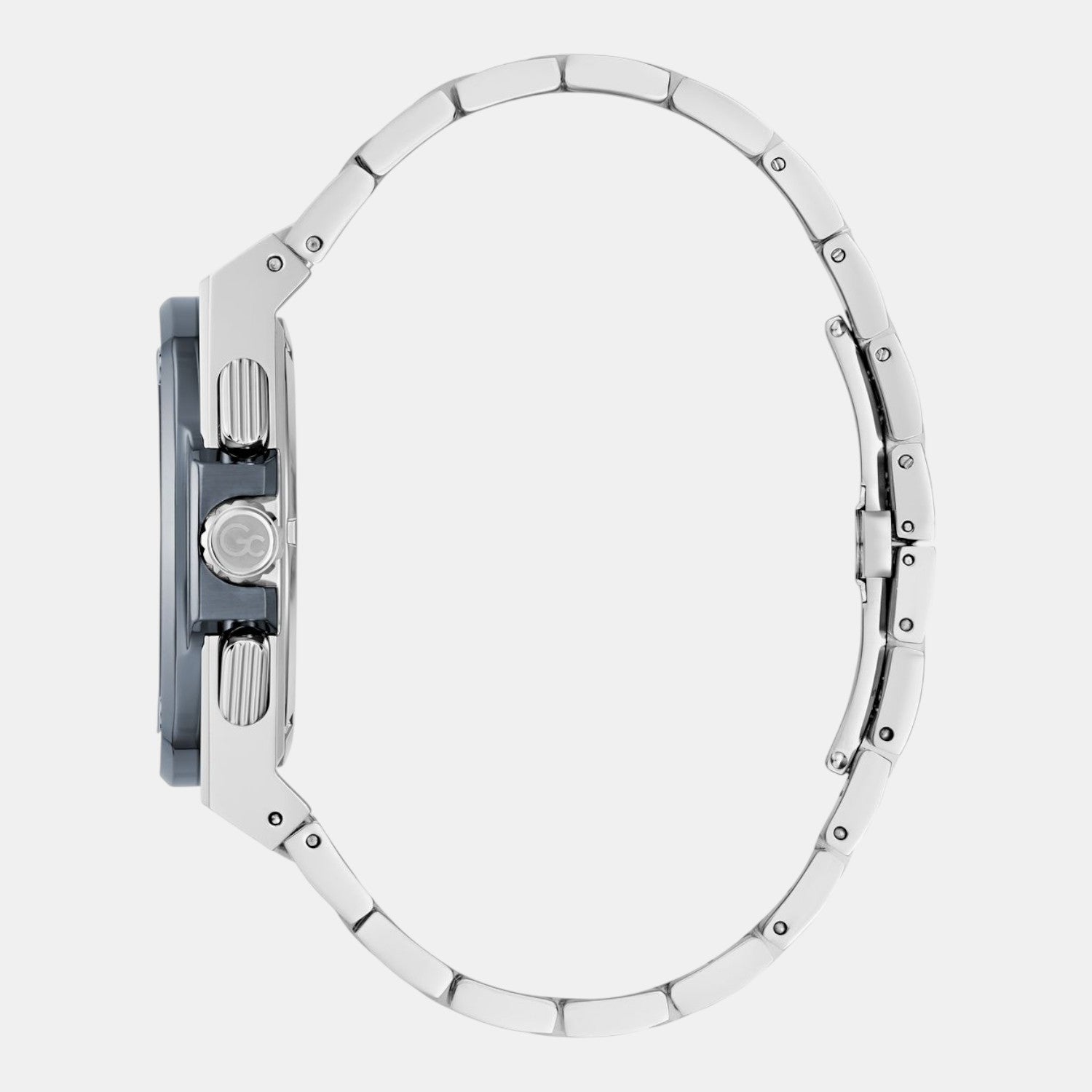 Coussin Shape Men Quartz Beige Dial Chronograph Stainless Steel Watch Y99023G1