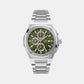 Sportchic Men Quartz Green Dial Chronograph Stainless Steel Watch Y99024G9