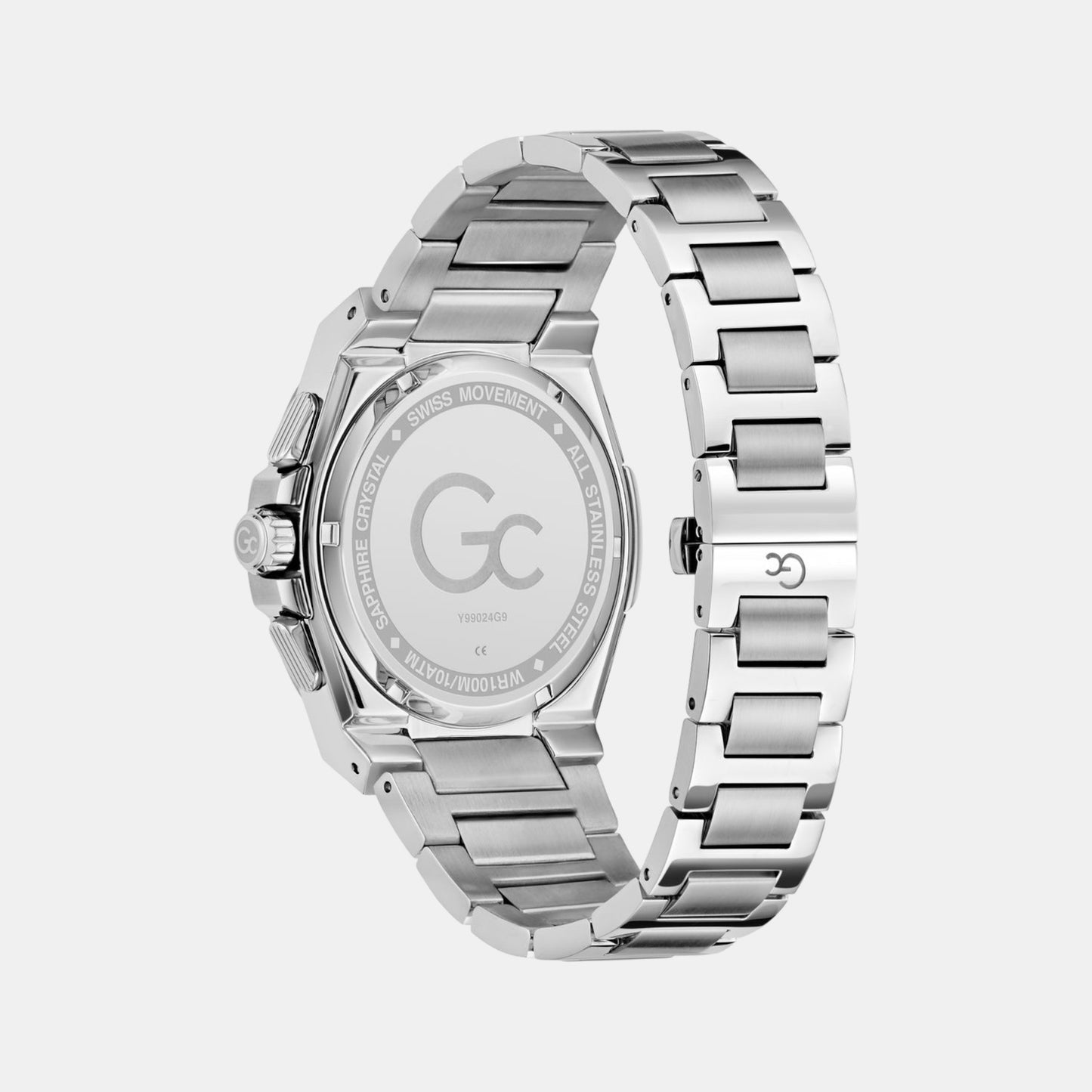 Sportchic Men Quartz Green Dial Chronograph Stainless Steel Watch Y99024G9