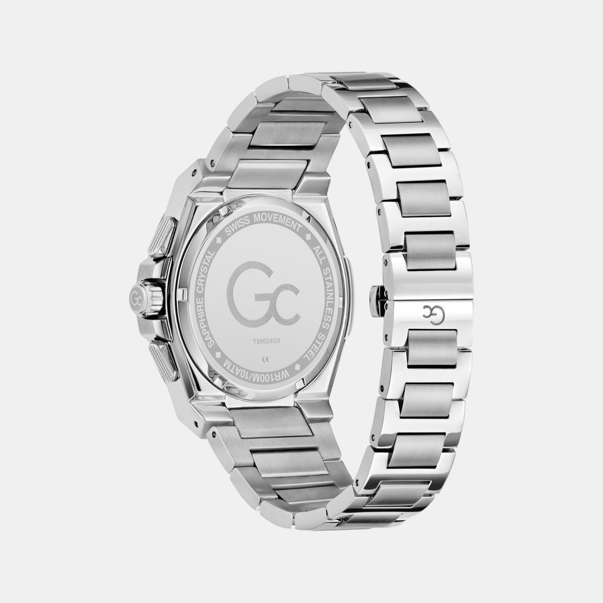 Coussin Men Quartz Green Dial Chronograph Stainless Steel Watch Y99024G9