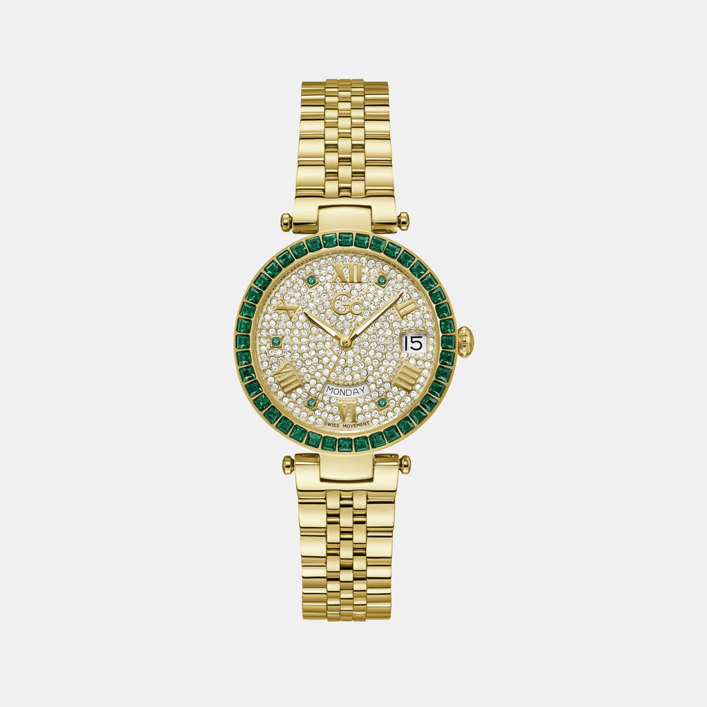 GC Round White Analog watch
