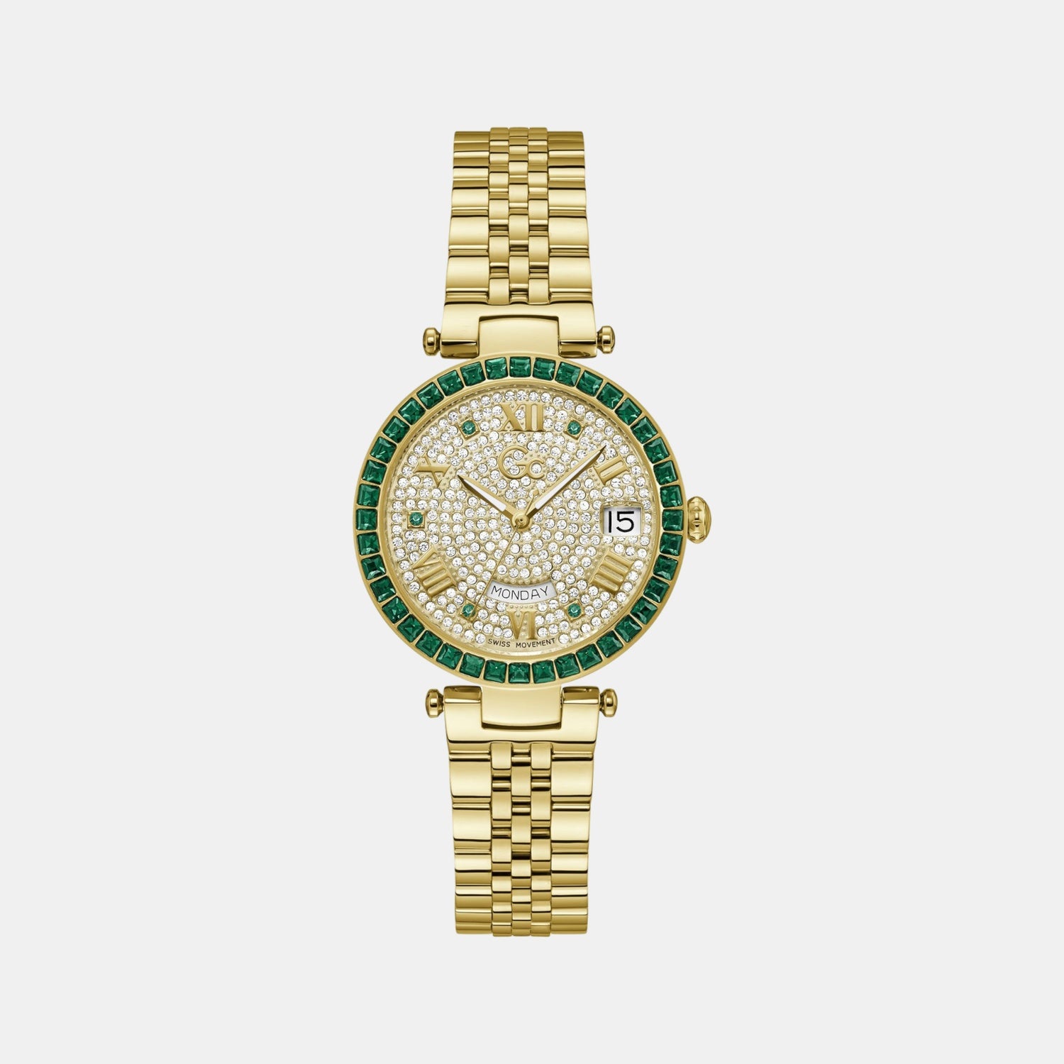 Flair Crystal Women Quartz White Dial Analog Stainless Steel Watch Z01013L1MF