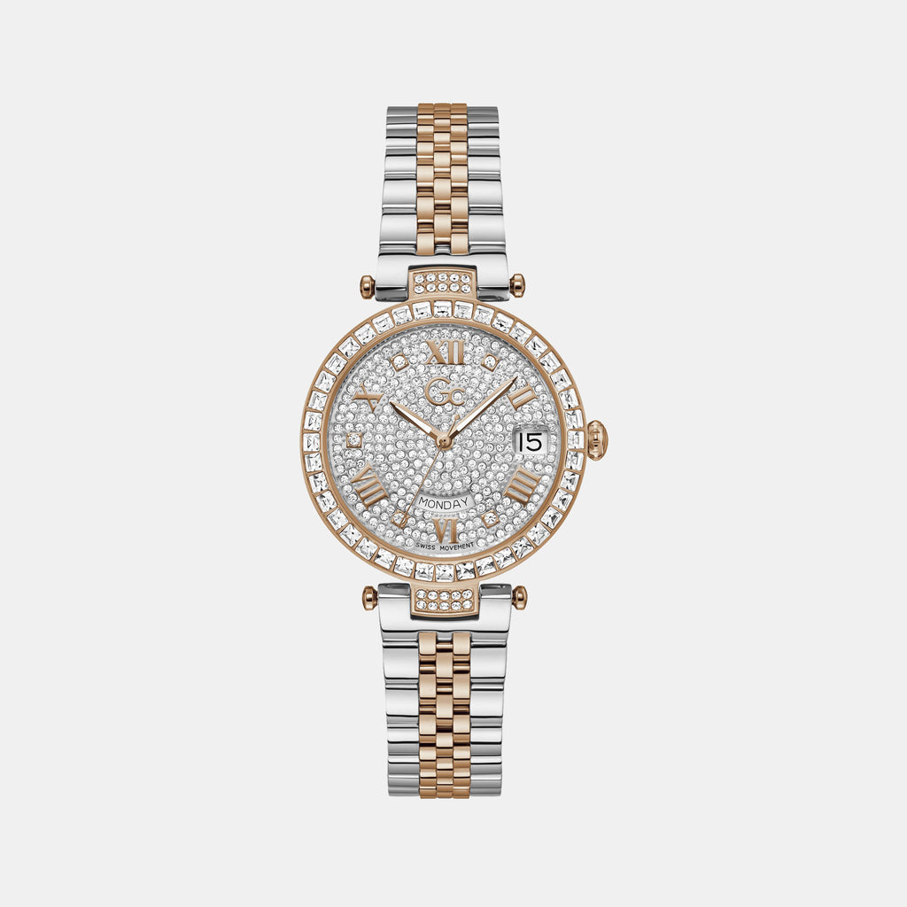 GC Round White Analog watch