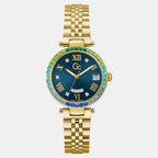 Gc Flair Women Quartz Blue Dial Analog Stainless Steel Watch Z01021L7MF