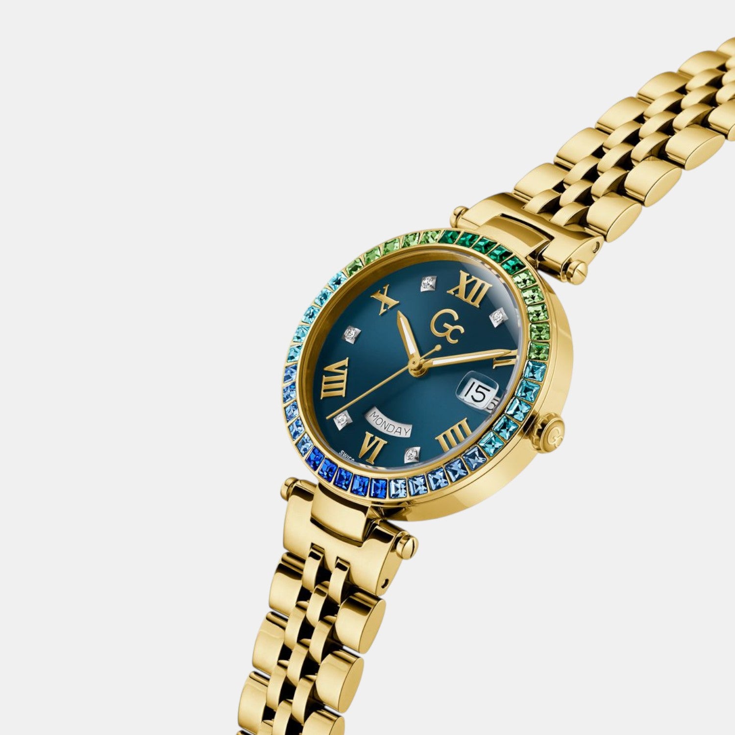 Gc Flair Women Quartz Blue Dial Analog Stainless Steel Watch Z01021L7MF