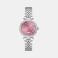 Flair Women Quartz Pink Dial Analog Stainless Steel Watch Z01024L3