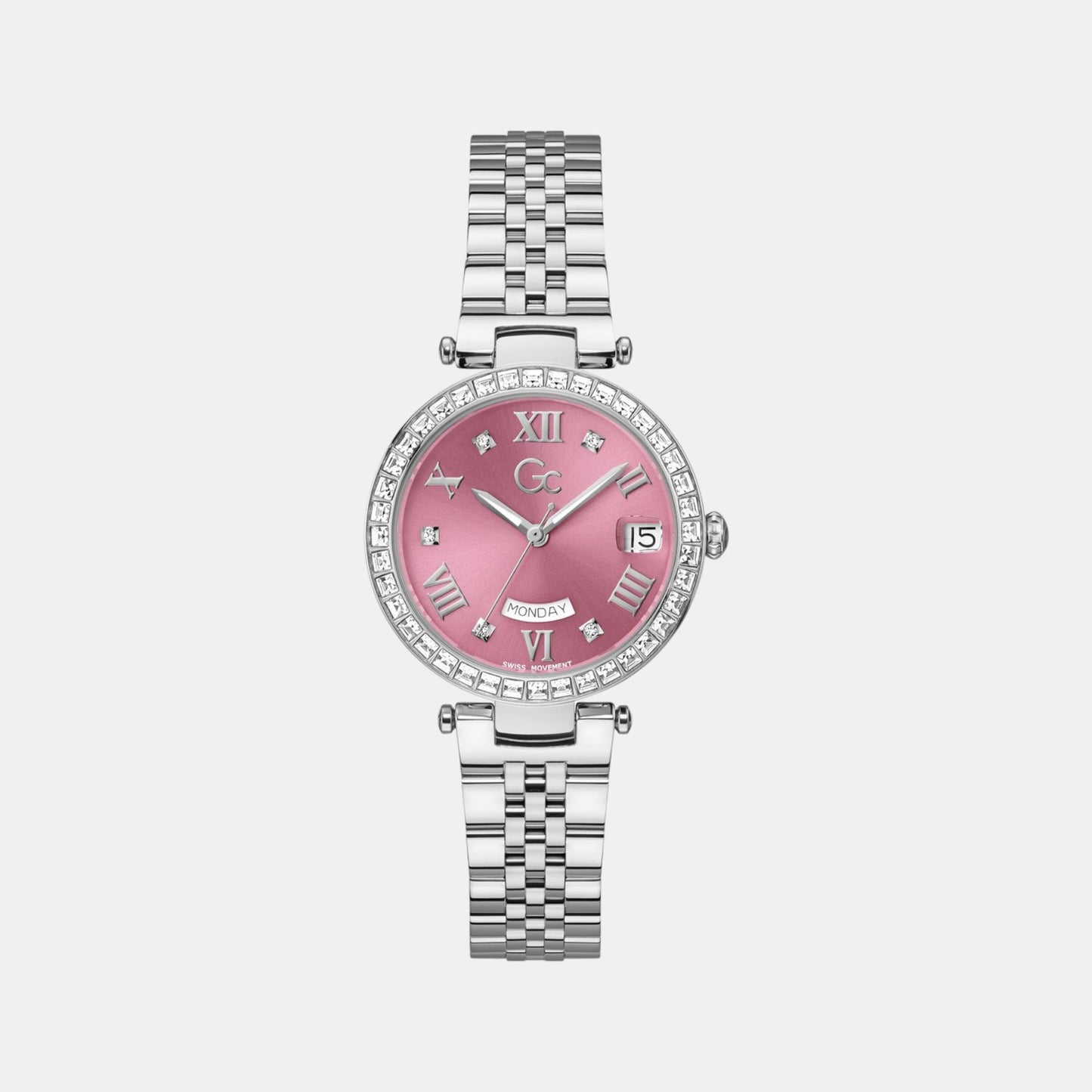 Flair Women Quartz Pink Dial Analog Stainless Steel Watch Z01024L3