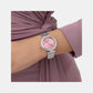 Flair Women Quartz Pink Dial Analog Stainless Steel Watch Z01024L3