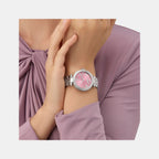 Gc Flair Women Quartz Pink Dial Analog Stainless Steel Watch Z01024L3