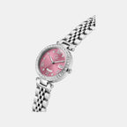 Gc Flair Women Quartz Pink Dial Analog Stainless Steel Watch Z01024L3