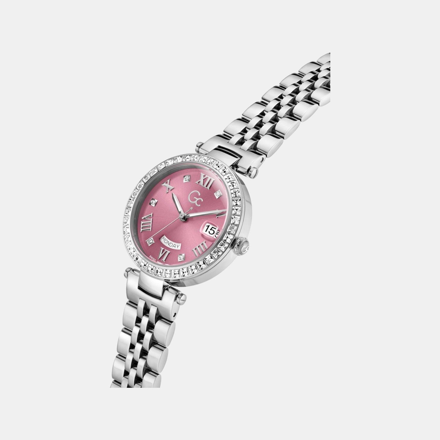 Flair Women Quartz Pink Dial Analog Stainless Steel Watch Z01024L3