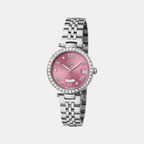 Gc Flair Women Quartz Pink Dial Analog Stainless Steel Watch Z01024L3