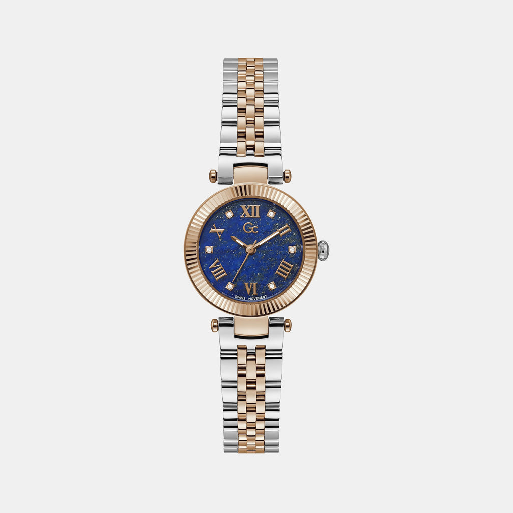 GC Round Blue Analog watch