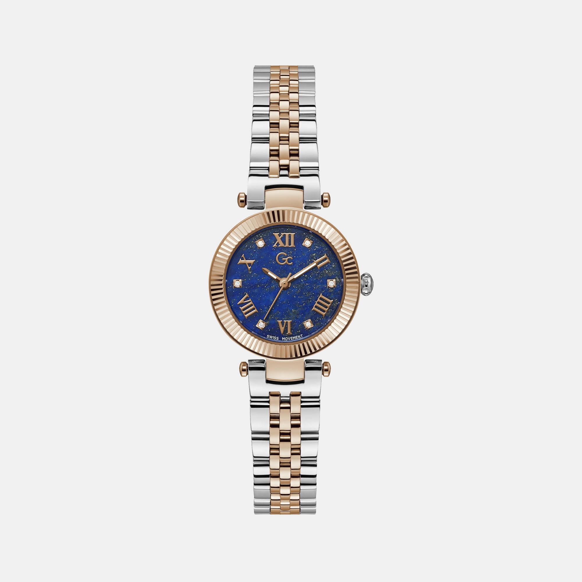 GC Round Blue Analog watch