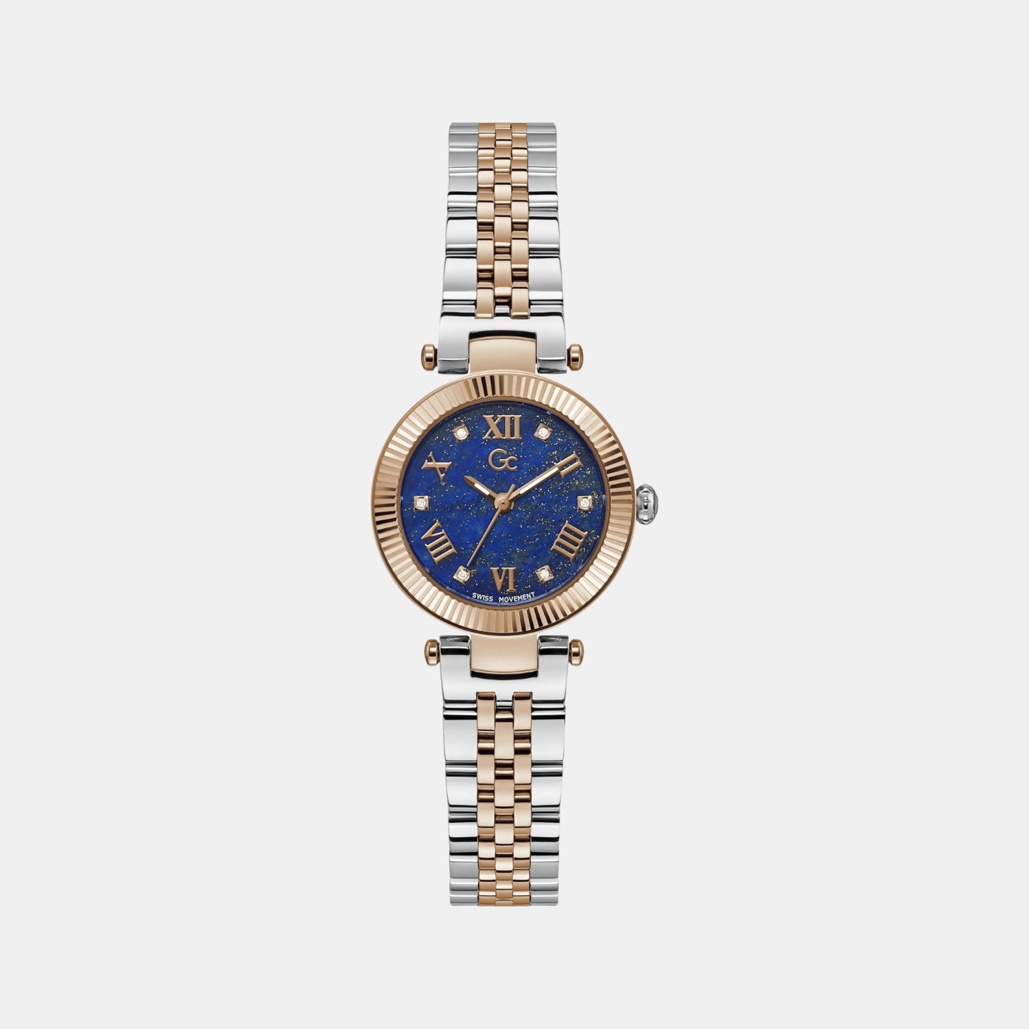 Flair Small Women Quartz Blue Dial Analog Stainless Steel Watch Z02004L7MF