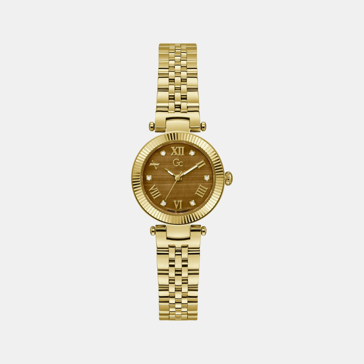 Flair Women Quartz Brown Dial Analog Stainless Steel Watch Z02005L4Mf