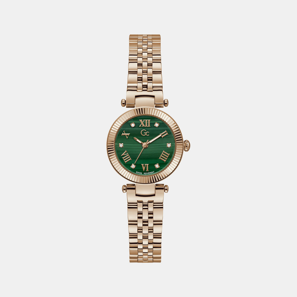 GC Round Green Analog watch