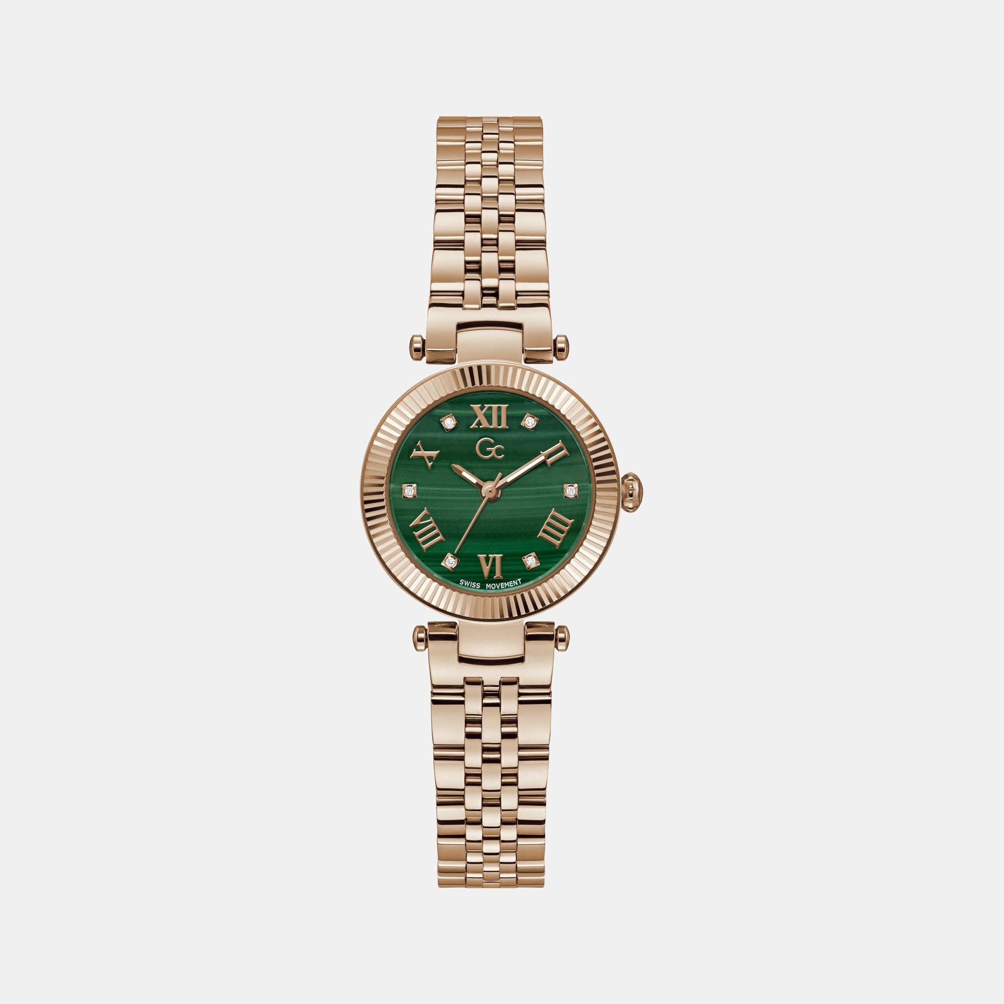 GC Round Green Analog watch
