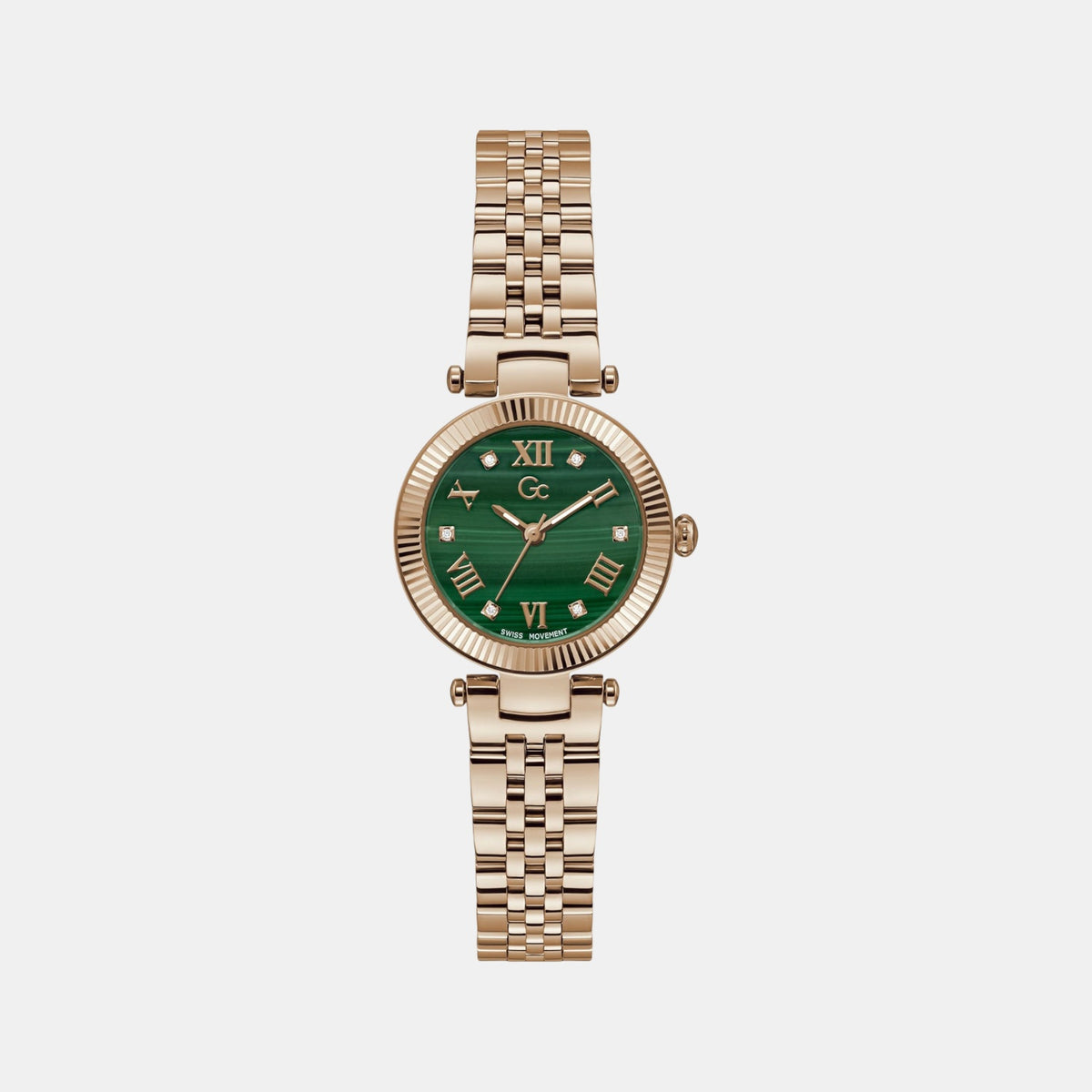 Flair Women Quartz Green Dial Analog Stainless Steel Watch Z02006L9Mf