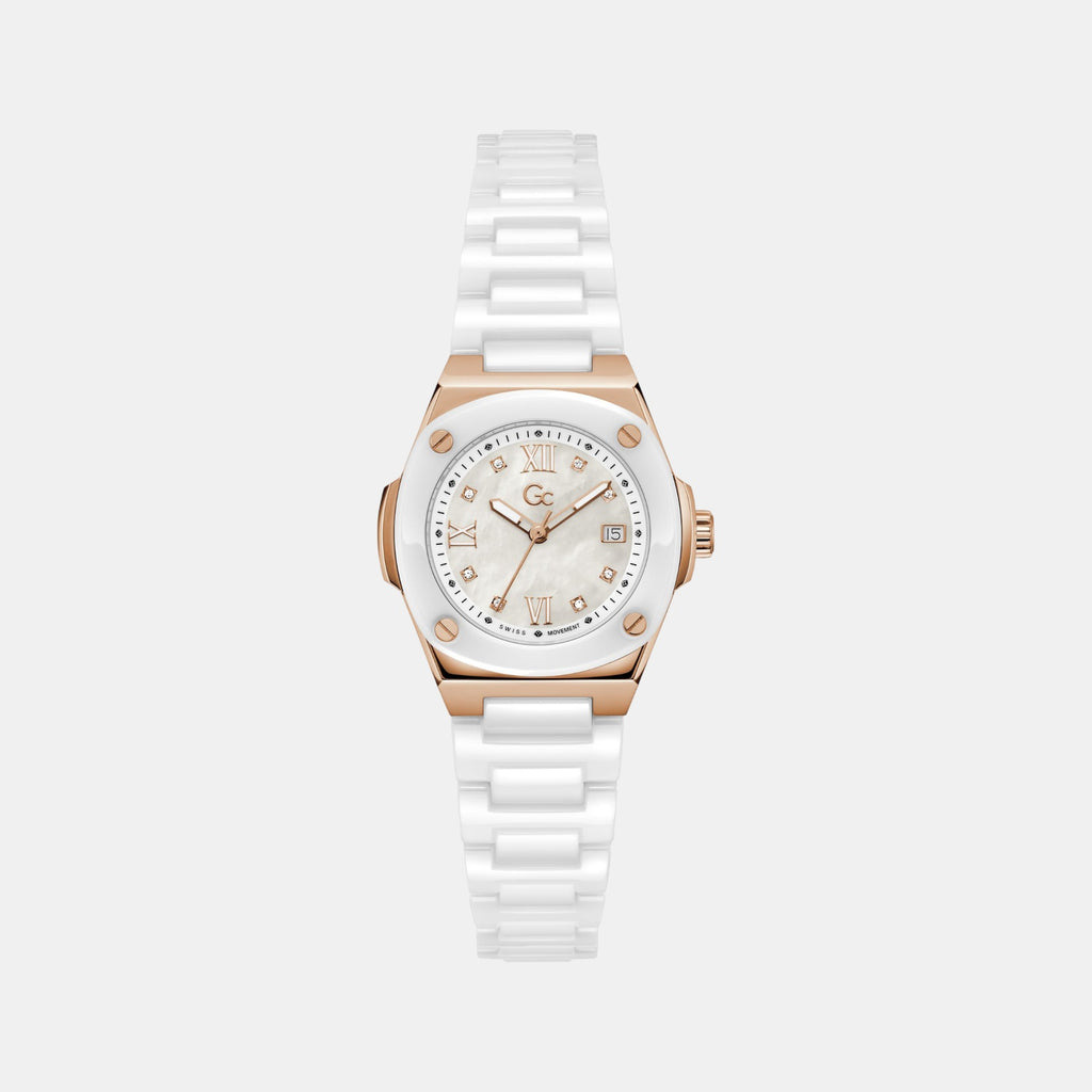 Prodigy Women Women Quartz White Dial Analog Ceramic Watch Z12006L1MF