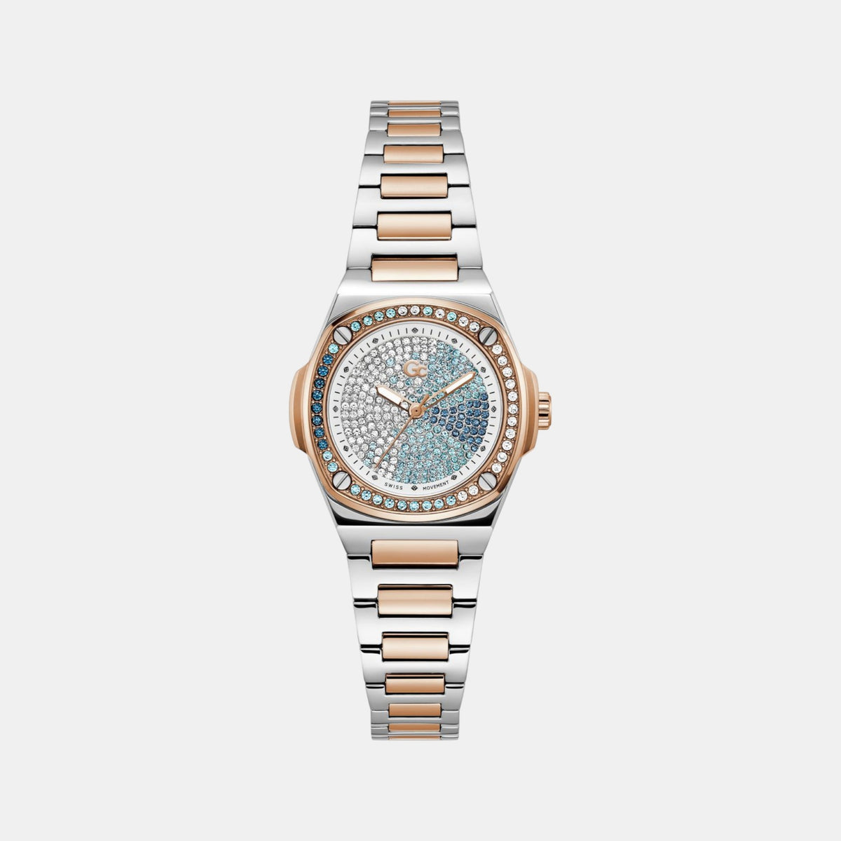 Gsp Coussin Women Quartz Multicolour Dial Analog Stainless Steel Watch Z12010L9