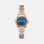 Gc Coussin Shape Mini Women Quartz Blue Dial Analog Stainless Steel Watch Z12011L7