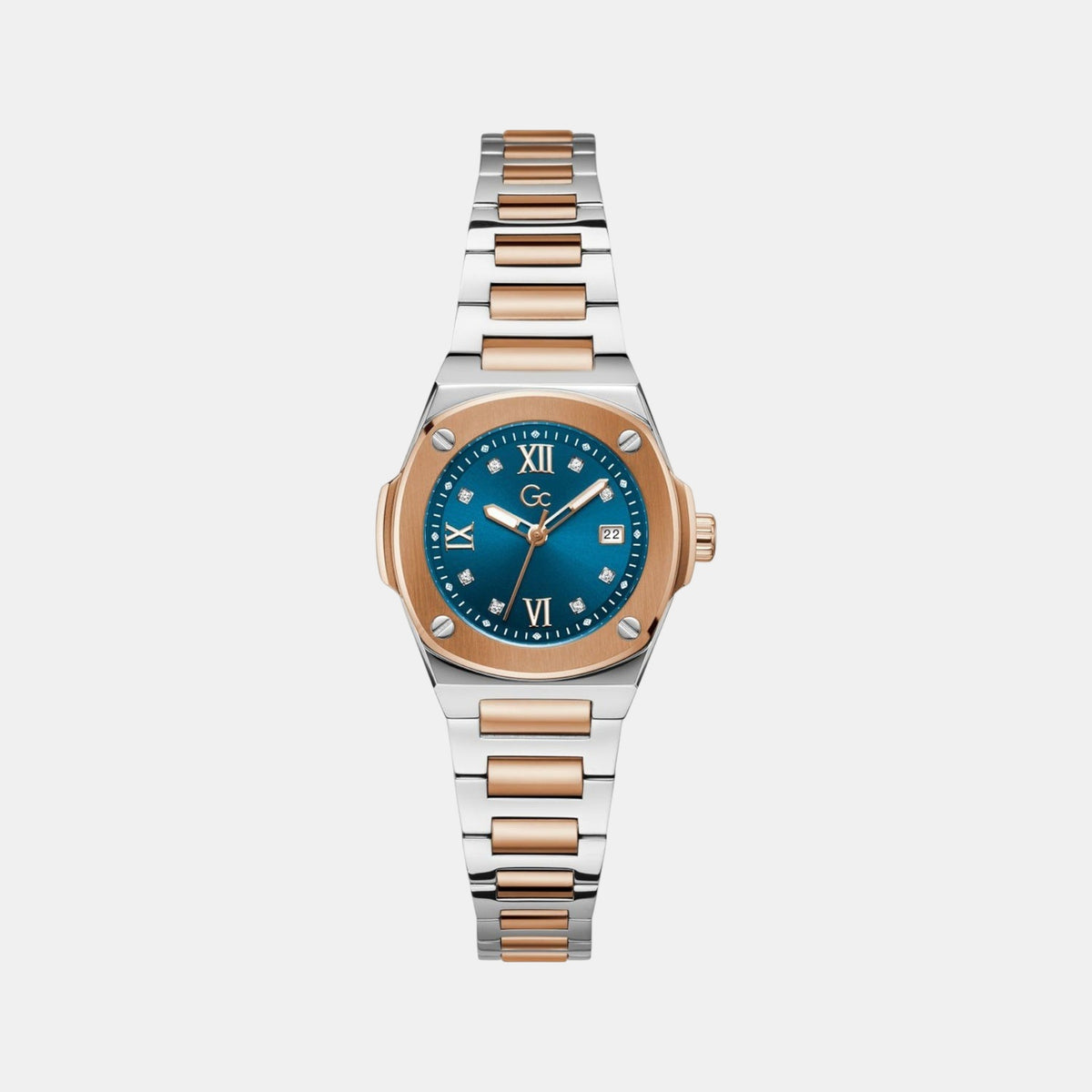 Coussin Women Quartz Blue Dial Analog Stainless Steel Watch Z12011L7