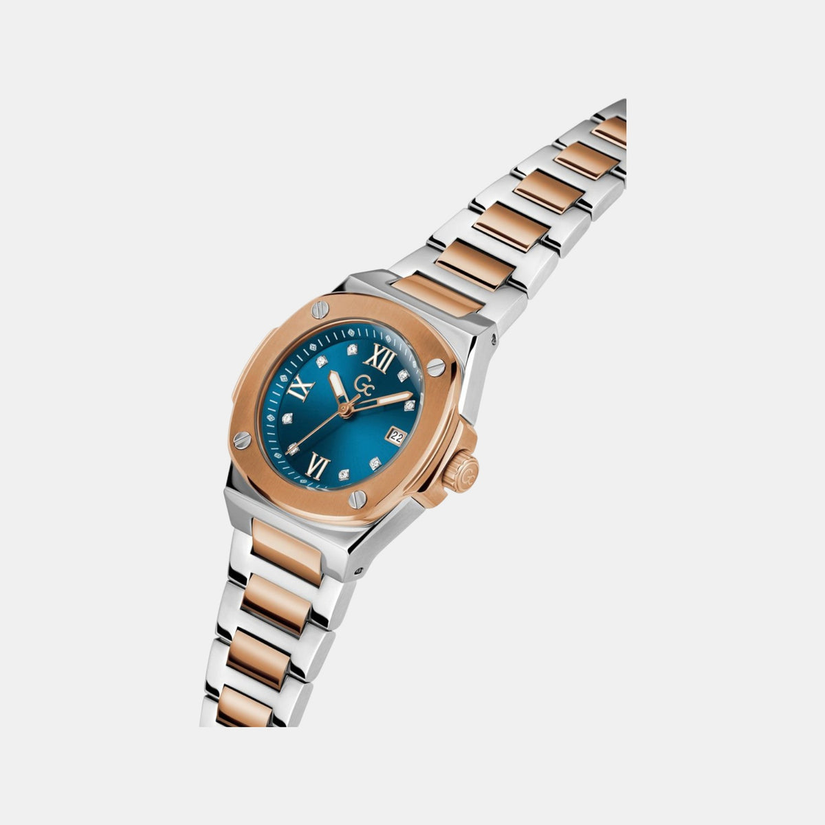Coussin Women Quartz Blue Dial Analog Stainless Steel Watch Z12011L7