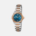 Gc Coussin Shape Mini Women Quartz Blue Dial Analog Stainless Steel Watch Z12011L7