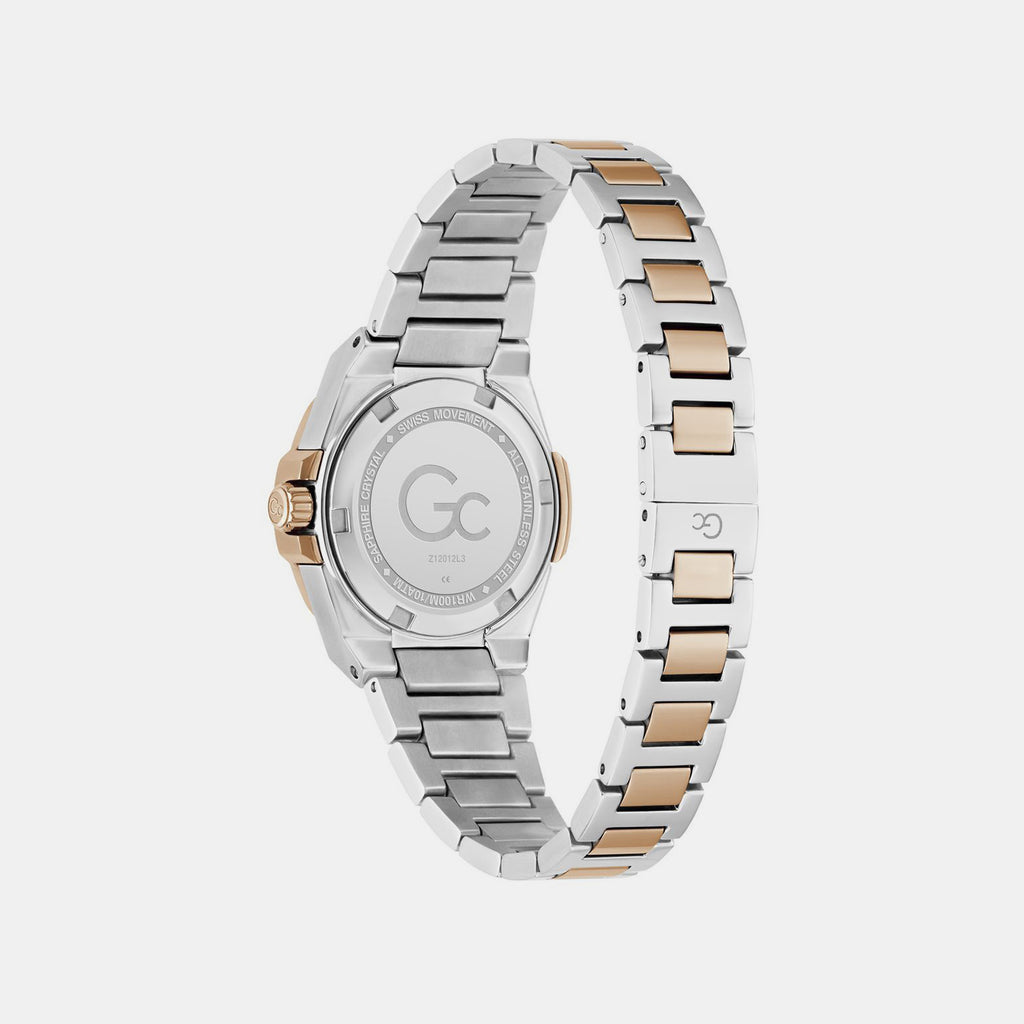 Sportchic Women Quartz Burgundy Dial Analog Stainless Steel Watch Z12012L3