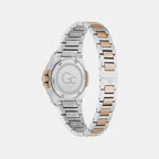 Sportchic Women Quartz Burgundy Dial Analog Stainless Steel Watch Z12012L3