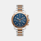 Brave Chrono Men Quartz Blue Dial Chronograph Stainless Steel Watch Z13001G7MF