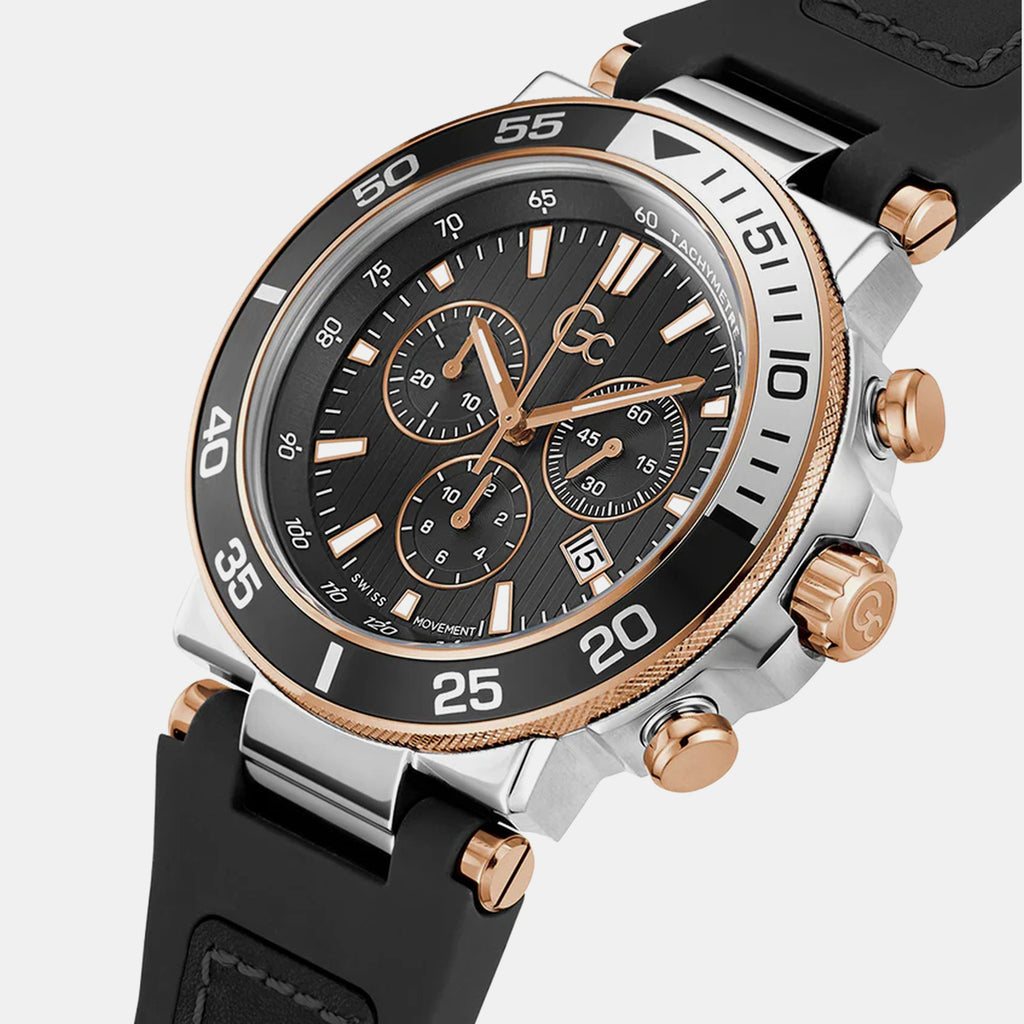 One Sport Men Quartz Black Dial Chronograph Silicone Watch Z14005G2MF