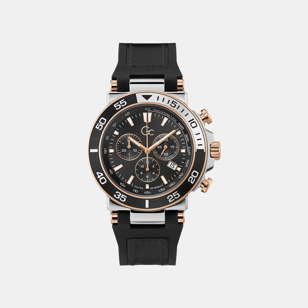 One Sport Men Quartz Black Dial Chronograph Silicone Watch Z14005G2MF