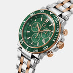 One Sport Chrono Men Quartz Green Dial Chronograph Stainless Steel Watch Z14009G9MF