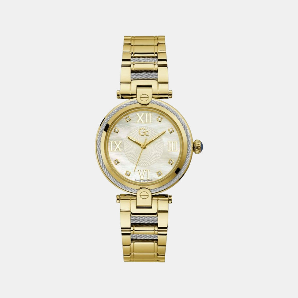 Fusion Cable Women Quartz White Dial Analog Stainless Steel Watch Z15001L1MF