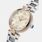 Fusion Cable Women Quartz White Dial Analog Stainless Steel Watch Z15002L1MF