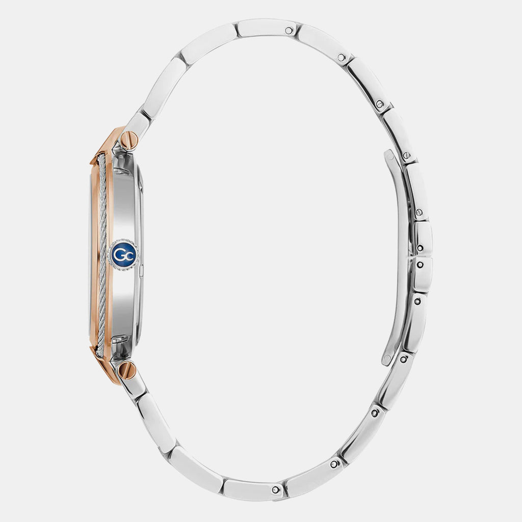 Fusion Cable Women Quartz White Dial Analog Stainless Steel Watch Z15002L1MF