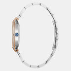 Fusion Cable Women Quartz White Dial Analog Stainless Steel Watch Z15002L1MF