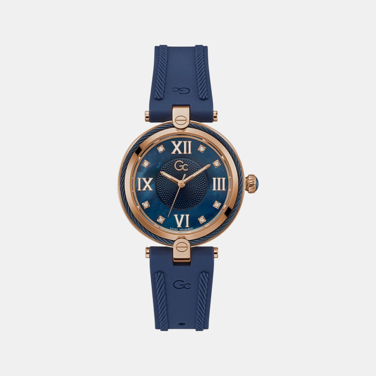 Fusion Women Quartz Blue Dial Analog Silicone Watch Z15004L7MF