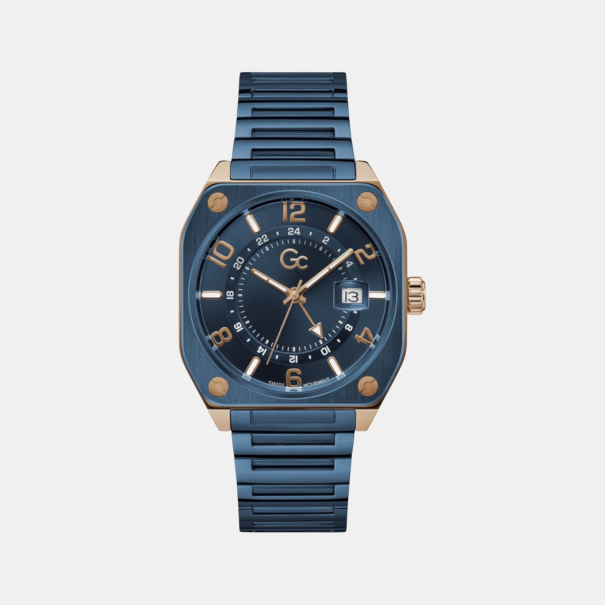 Airborne Men Quartz Blue Dial Analog Stainless Steel Watch Z16008G7Mf