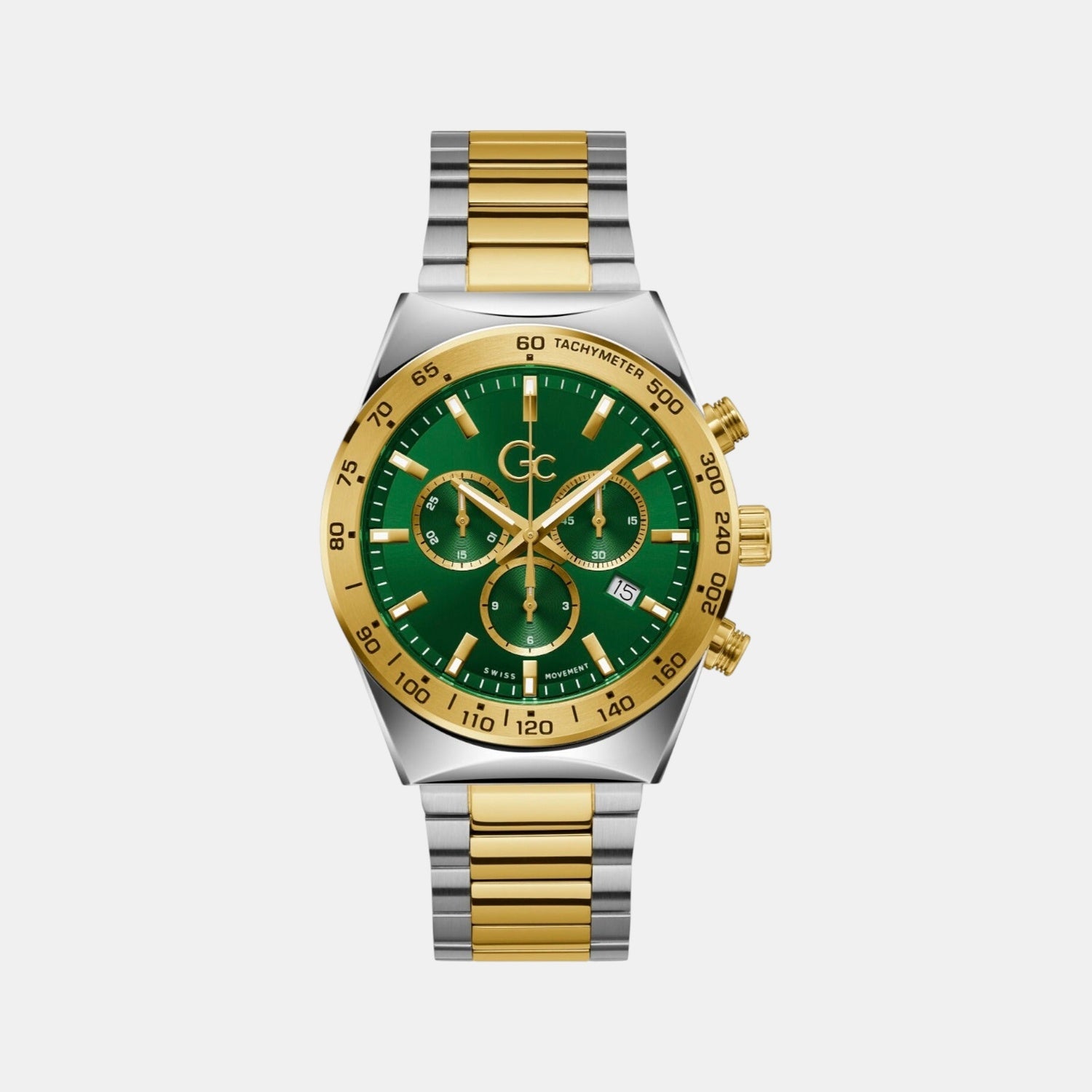 Clubhouse Chrono Men Quartz Green Dial Chronograph Stainless Steel Watch Z17001G9MF