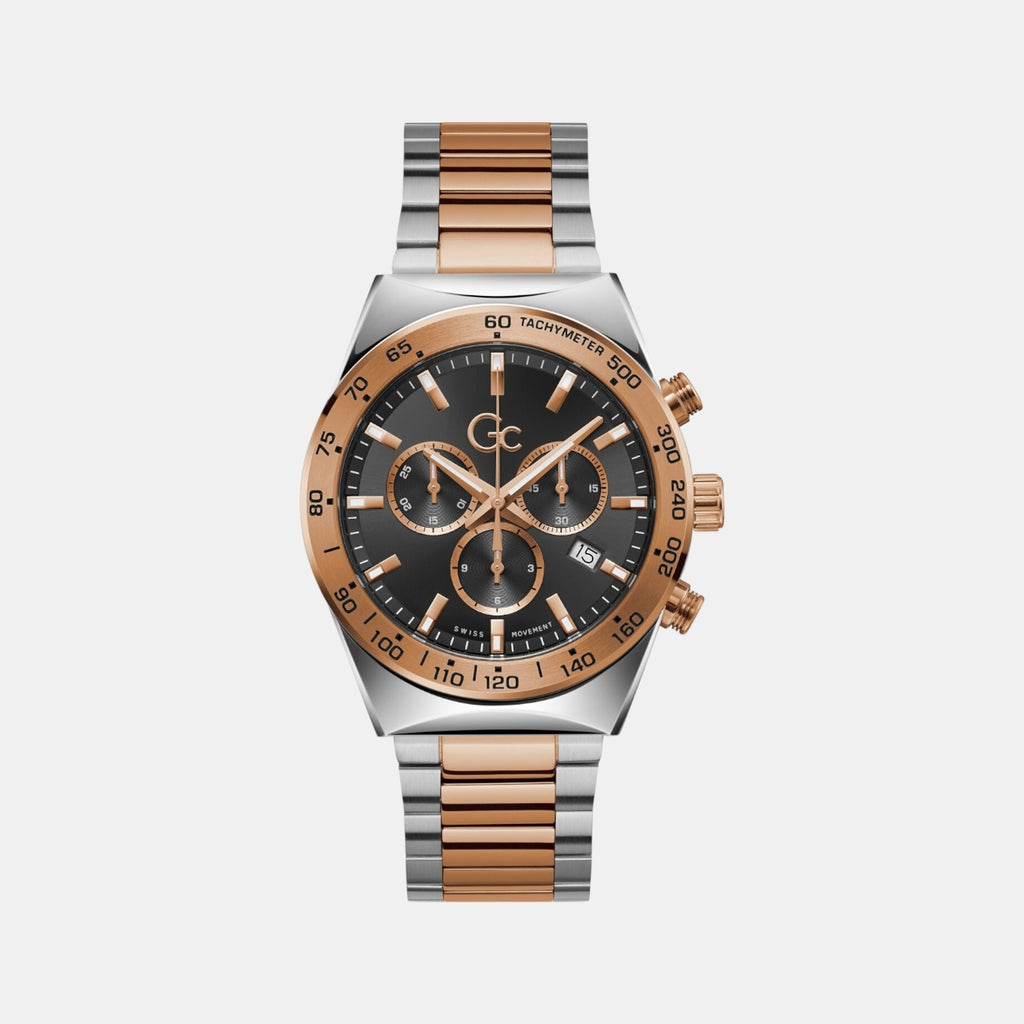 Clubhouse Chrono Men Quartz Black Dial Chronograph Stainless Steel Watch Z17003G2MF