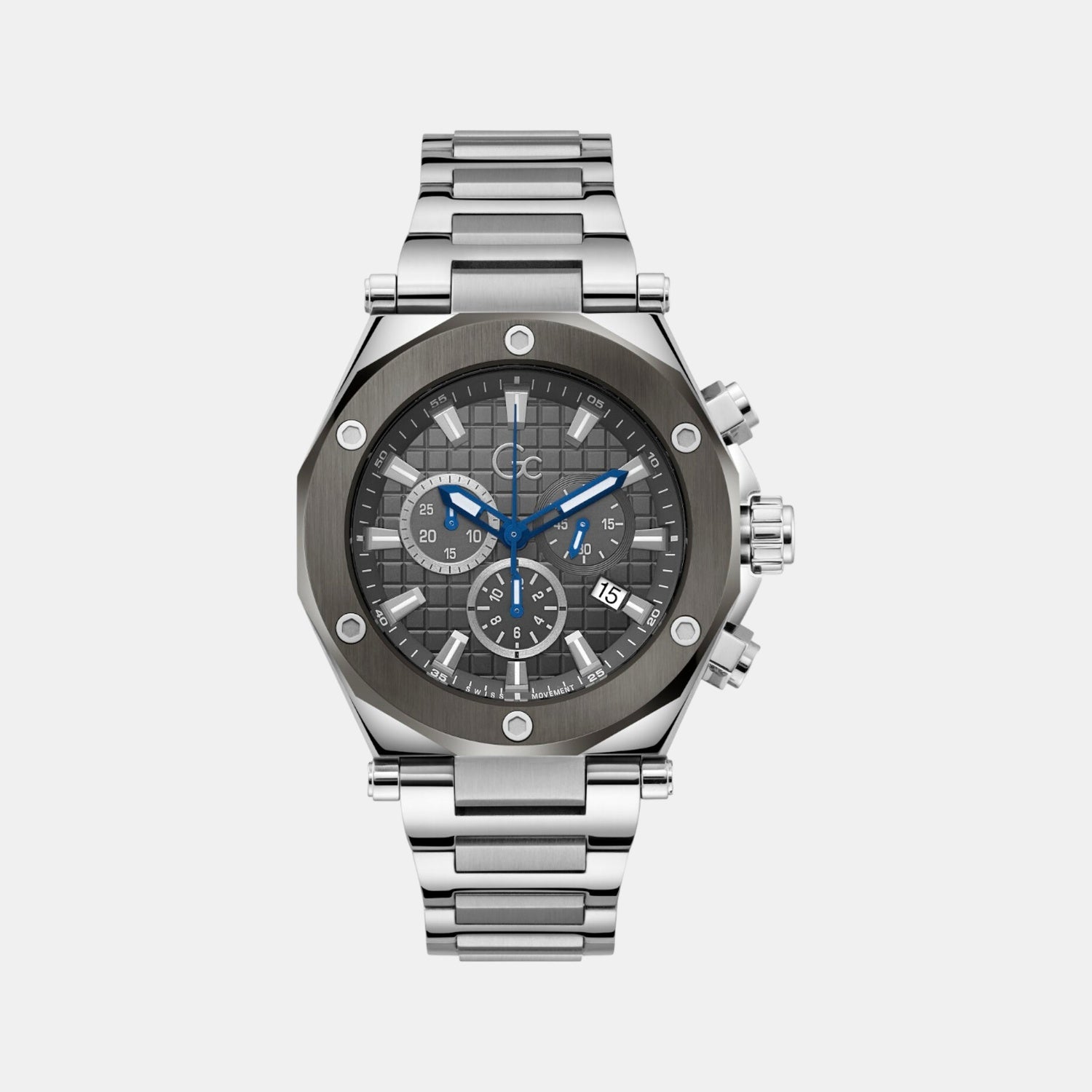 Legacy Men Quartz Grey Dial Chronograph Stainless Steel Watch Z18002G5MF