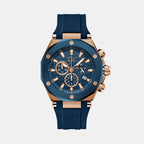 GC Round Blue Chronograph watch