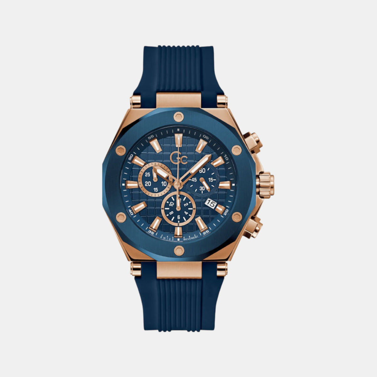 Legacy Men Quartz Blue Dial Chronograph Silicone Watch Z18006G7Mf